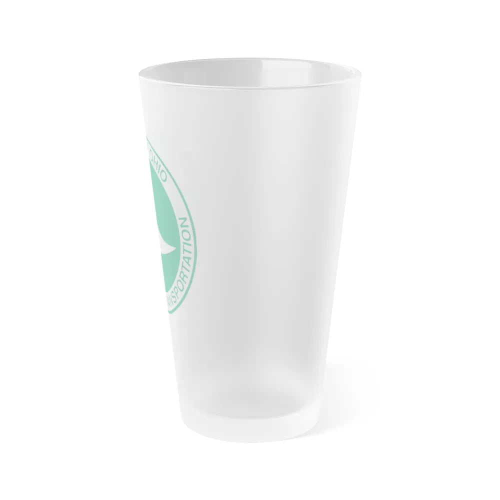 Ohio Department of Transportation - Frosted Pint Glass 16oz-Go Mug Yourself