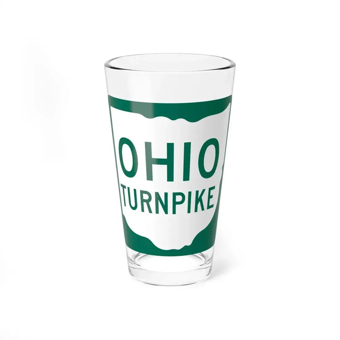 OhioTurnpike (Ohio) (Road Sign) Pint Glass 16oz 16oz - Go Mug Yourself