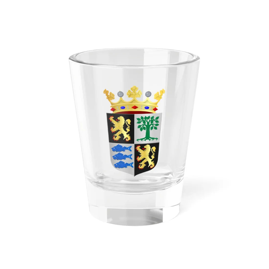Oirschot wapen (Netherlands) (Coat of Arms) Shot Glass 1.5oz 1.5oz - Go Mug Yourself