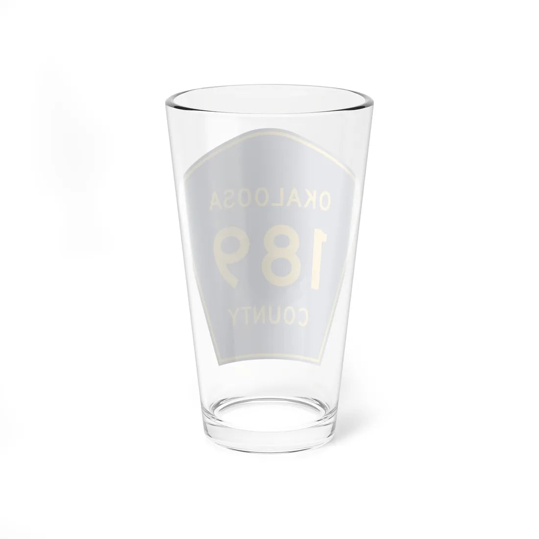 Okaloosa County Road 189 FL (Florida) (Road Sign) Pint Glass 16oz - Go Mug Yourself
