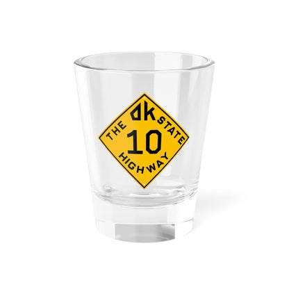 Oklahoma 10 1924 (Oklahoma) (Road Sign) Shot Glass 1.5oz 1.5oz - Go Mug Yourself