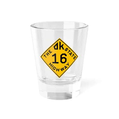 Oklahoma 16 1924 (Oklahoma) (Road Sign) Shot Glass 1.5oz 1.5oz - Go Mug Yourself