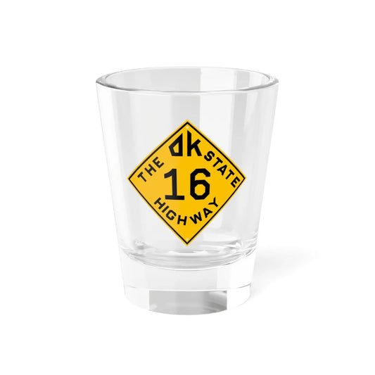 Oklahoma 16 1924 (Oklahoma) (Road Sign) Shot Glass 1.5oz 1.5oz - Go Mug Yourself