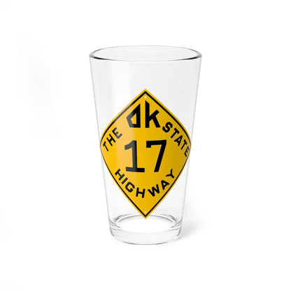 Oklahoma 17 1924 (Oklahoma) (Road Sign) Pint Glass 16oz 16oz - Go Mug Yourself