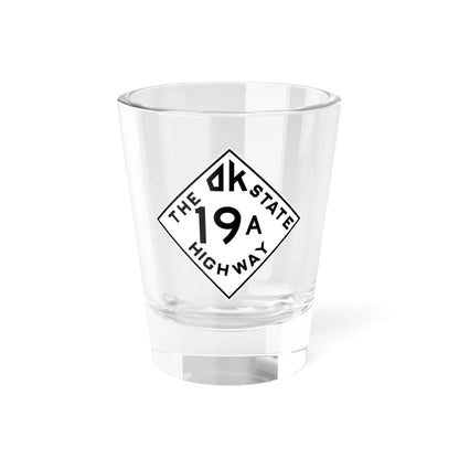 Oklahoma 19A 1948 (Oklahoma) (Road Sign) Shot Glass 1.5oz 1.5oz - Go Mug Yourself