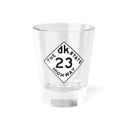 Oklahoma 23 1948 (Oklahoma) (Road Sign) Shot Glass 1.5oz 1.5oz - Go Mug Yourself