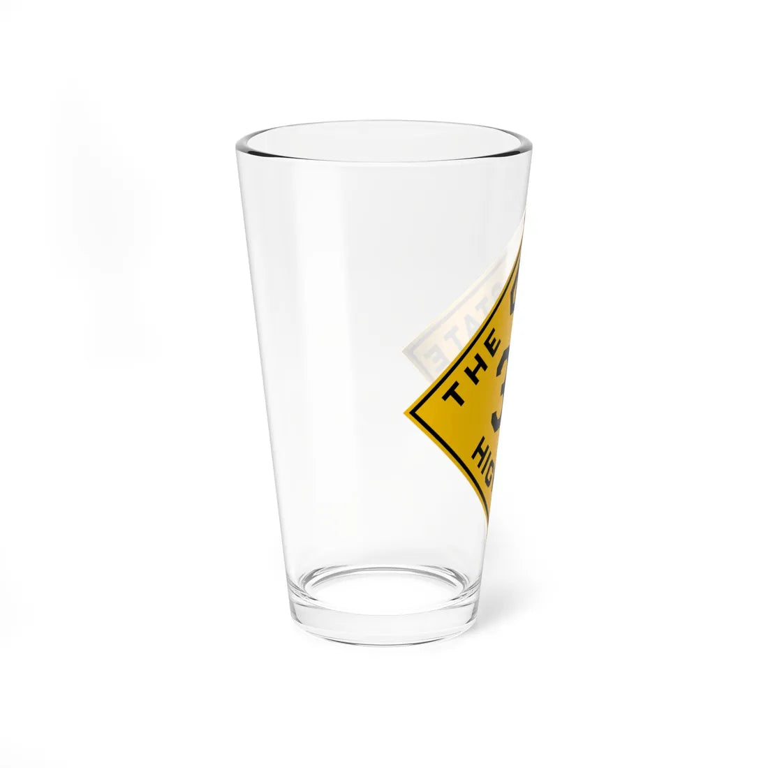 Oklahoma 34 1924 (Oklahoma) (Road Sign) Pint Glss 16oz - Go Mug Yourself