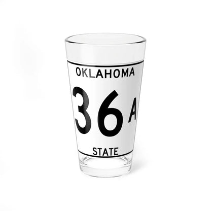 Oklahoma 36A 1948 oversize (Oklahoma) (Road Sign) Pint Glass 16oz 16oz - Go Mug Yourself