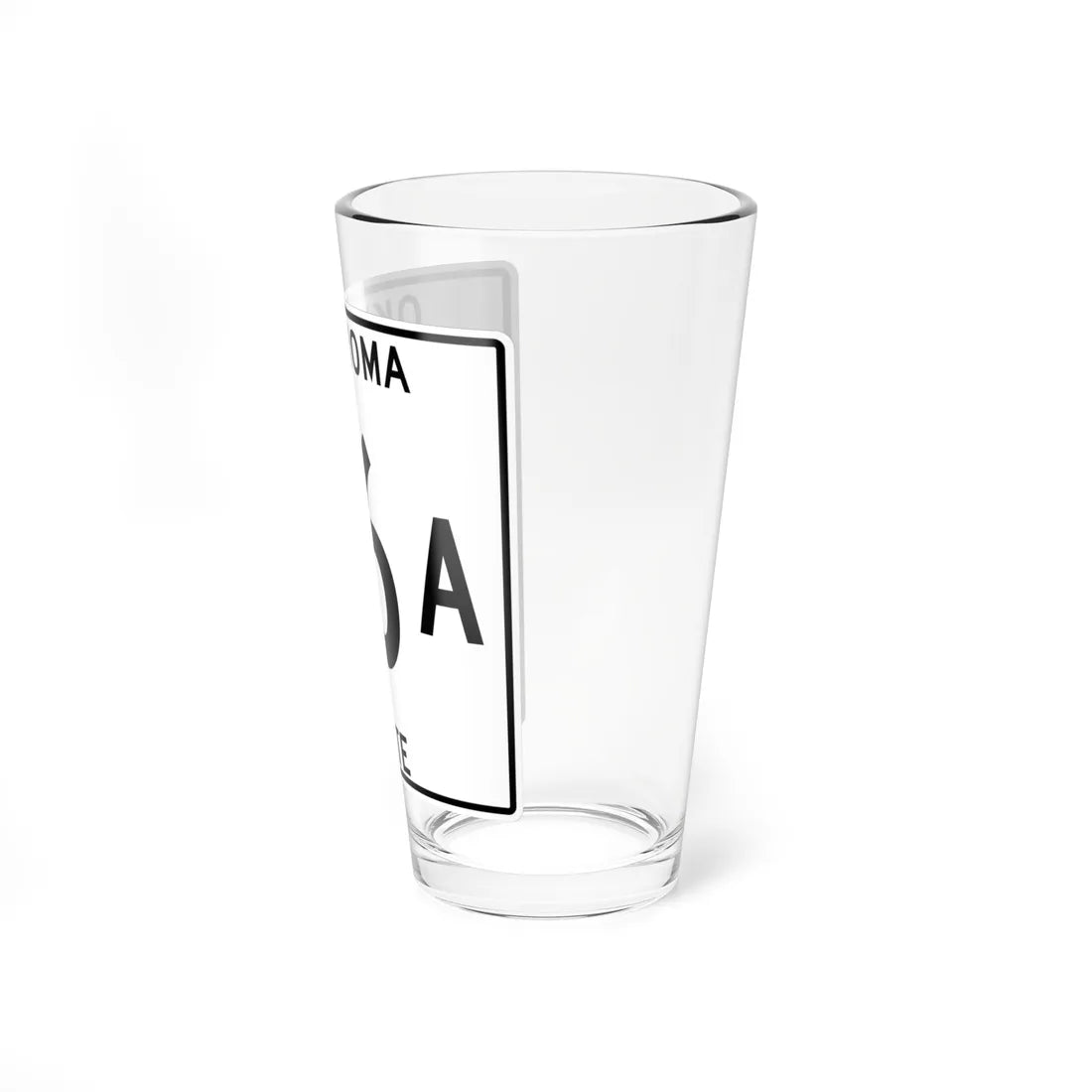 Oklahoma 36A 1948 oversize (Oklahoma) (Road Sign) Pint Glss 16oz - Go Mug Yourself