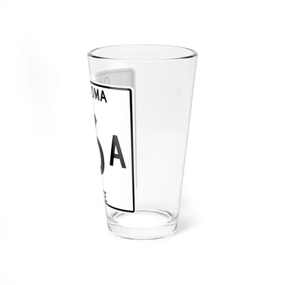 Oklahoma 36A 1948 oversize (Oklahoma) (Road Sign) Pint Glss 16oz - Go Mug Yourself