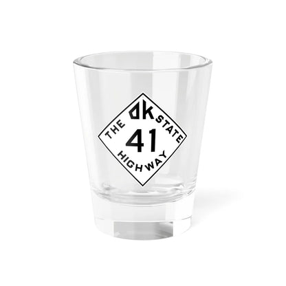 Oklahoma 41 1948 (Oklahoma) (Road Sign) Shot Glass 1.5oz 1.5oz - Go Mug Yourself