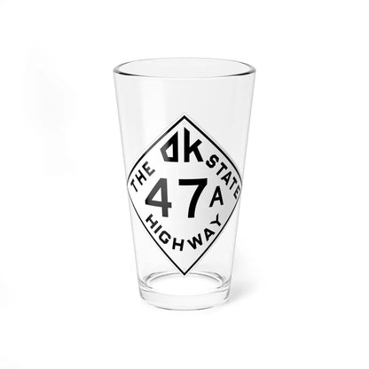Oklahoma 47A 1948 (Oklahoma) (Road Sign) Pint Glss 16oz 16oz - Go Mug Yourself