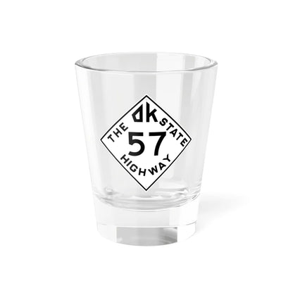 Oklahoma 57 1948 (Oklahoma) (Road Sign) Shot Glass 1.5oz 1.5oz - Go Mug Yourself