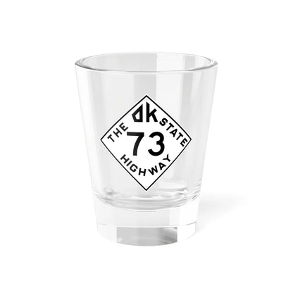 Oklahoma 73 1948 (Oklahoma) (Road Sign) Shot Glass 1.5oz 1.5oz - Go Mug Yourself