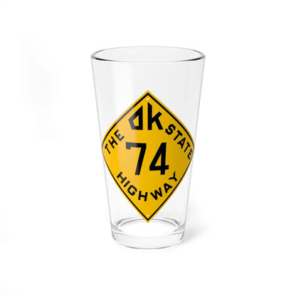 Oklahoma 74 1924 (Oklahoma) (Road Sign) Pint Glss 16oz 16oz - Go Mug Yourself