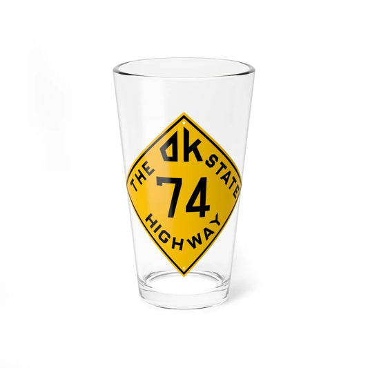 Oklahoma 74 1924 (Oklahoma) (Road Sign) Pint Glss 16oz 16oz - Go Mug Yourself