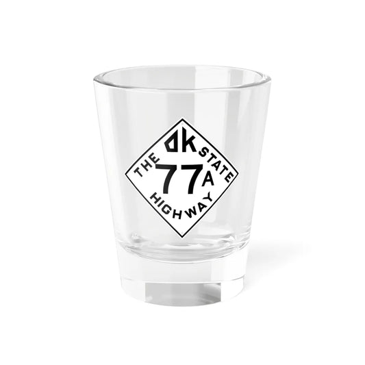 Oklahoma 77A 1948 (Oklahoma) (Road Sign) Shot Glass 1.5oz 1.5oz - Go Mug Yourself