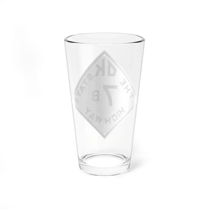 Oklahoma 7B 1948 (Oklahoma) (Road Sign) Pint Glass 16oz - Go Mug Yourself