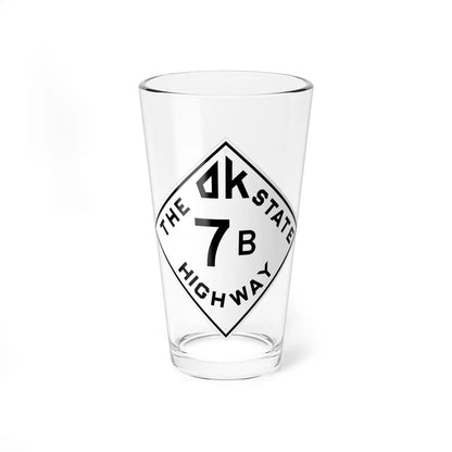 Oklahoma 7B 1948 (Oklahoma) (Road Sign) Pint Glss 16oz 16oz - Go Mug Yourself