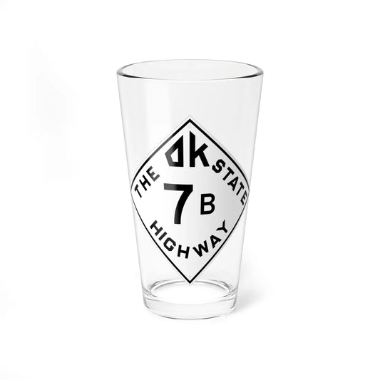 Oklahoma 7B 1948 (Oklahoma) (Road Sign) Pint Glss 16oz 16oz - Go Mug Yourself