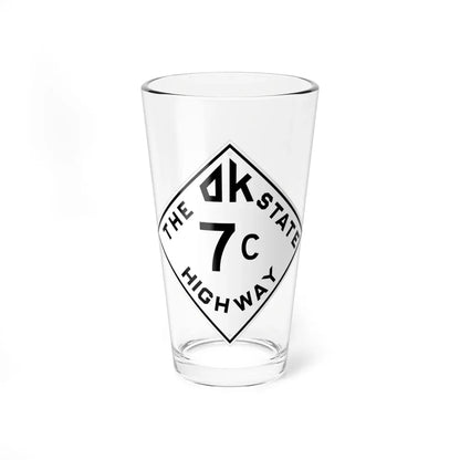 Oklahoma 7C 1948 (Oklahoma) (Road Sign) Pint Glass 16oz 16oz - Go Mug Yourself