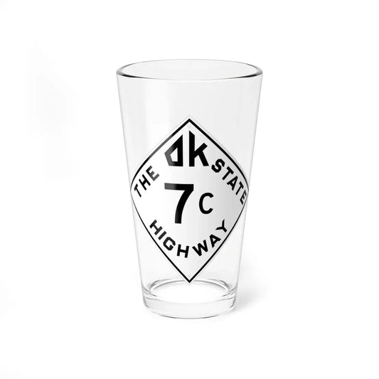 Oklahoma 7C 1948 (Oklahoma) (Road Sign) Pint Glass 16oz 16oz - Go Mug Yourself