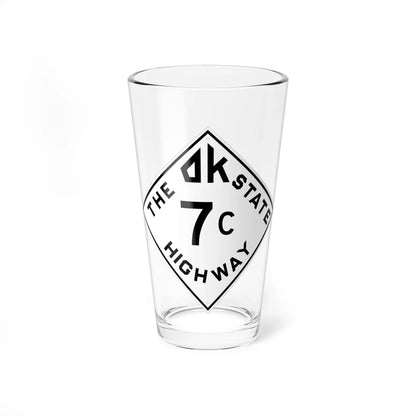 Oklahoma 7C 1948 (Oklahoma) (Road Sign) Pint Glss 16oz 16oz - Go Mug Yourself