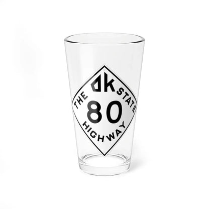 Oklahoma 80 1948 (Oklahoma) (Road Sign) Pint Glass 16oz 16oz - Go Mug Yourself
