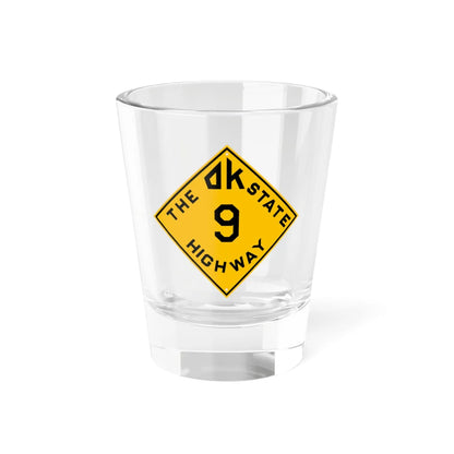 Oklahoma 9 1924 (Oklahoma) (Road Sign) Shot Glass 1.5oz 1.5oz - Go Mug Yourself