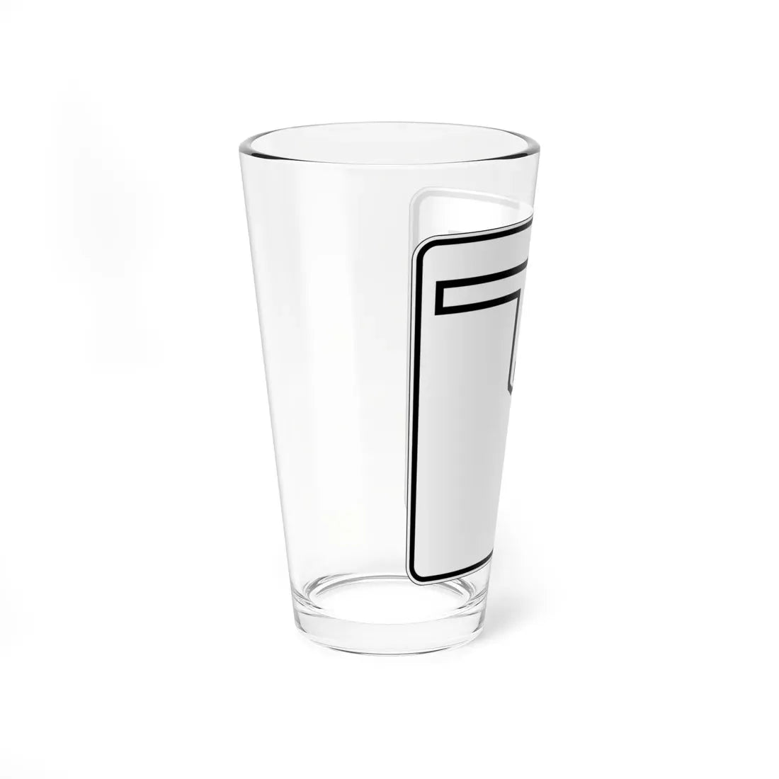 Oklahoma State Highway 1 (Oklahoma) (Road Sign) Pint Glass 16oz - Go Mug Yourself