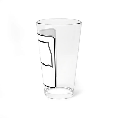 Oklahoma State Highway 1 (Oklahoma) (Road Sign) Pint Glss 16oz - Go Mug Yourself
