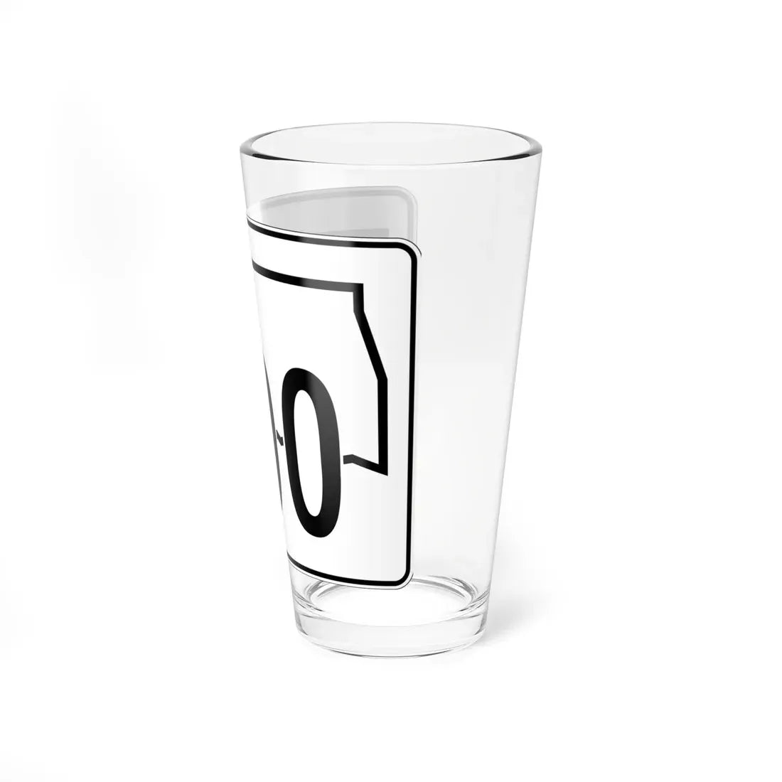 Oklahoma State Highway 100 (Oklahoma) (Road Sign) Pint Glass 16oz - Go Mug Yourself
