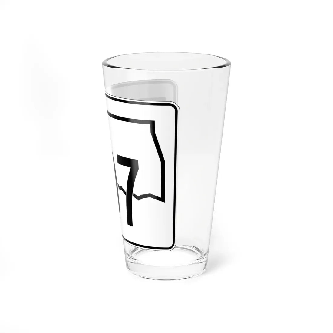 Oklahoma State Highway 107 (Oklahoma) (Road Sign) Pint Glass 16oz - Go Mug Yourself