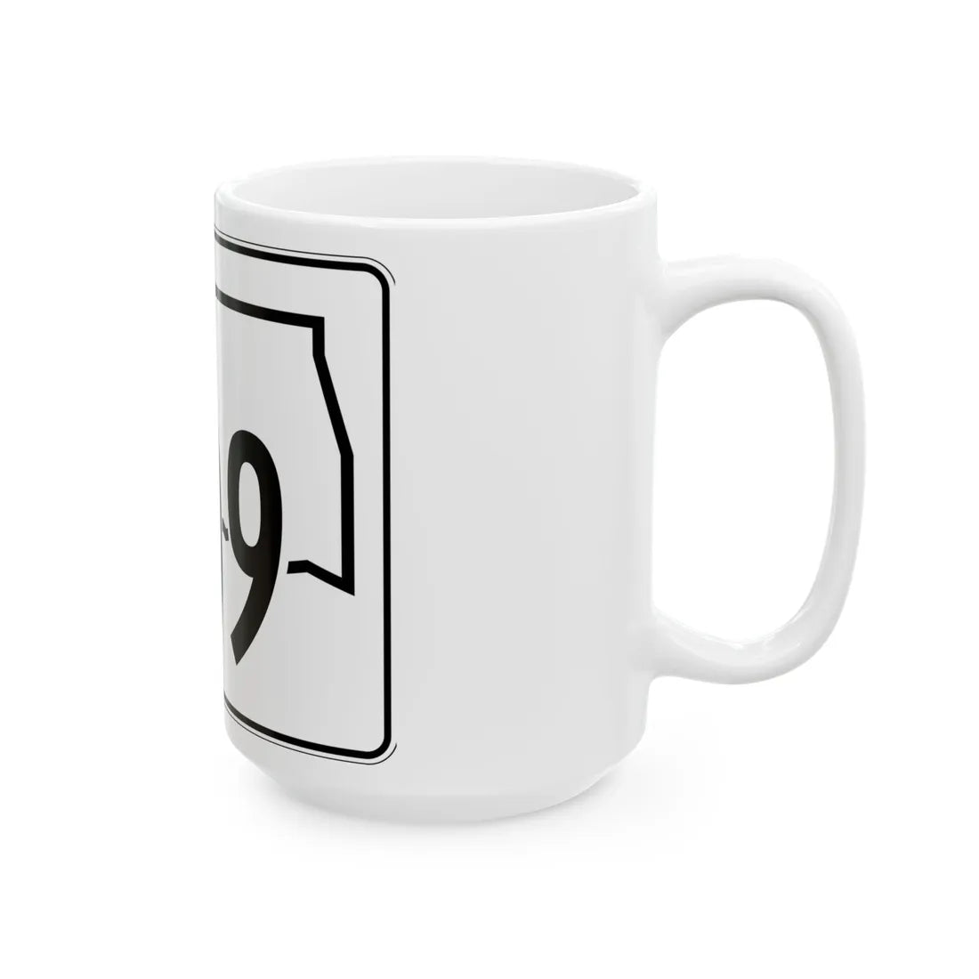Oklahoma State Highway 109 (Oklahoma) (Road Sign) White Coffee Mug - Go Mug Yourself