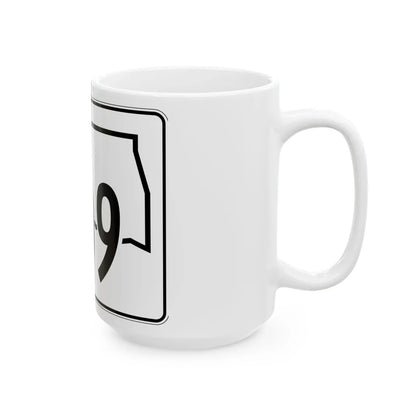 Oklahoma State Highway 109 (Oklahoma) (Road Sign) White Coffee Mug - Go Mug Yourself