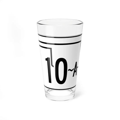 Oklahoma State Highway 10A (Oklahoma) (Road Sign) Pint Glass 16oz 16oz - Go Mug Yourself