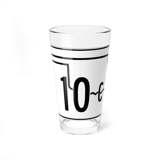 Oklahoma State Highway 10C (Oklahoma) (Road Sign) Pint Glass 16oz 16oz - Go Mug Yourself
