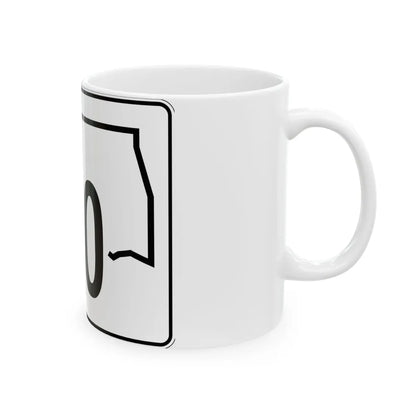 Oklahoma State Highway 110 (Oklahoma) (Road Sign) White Coffee Mug - Go Mug Yourself