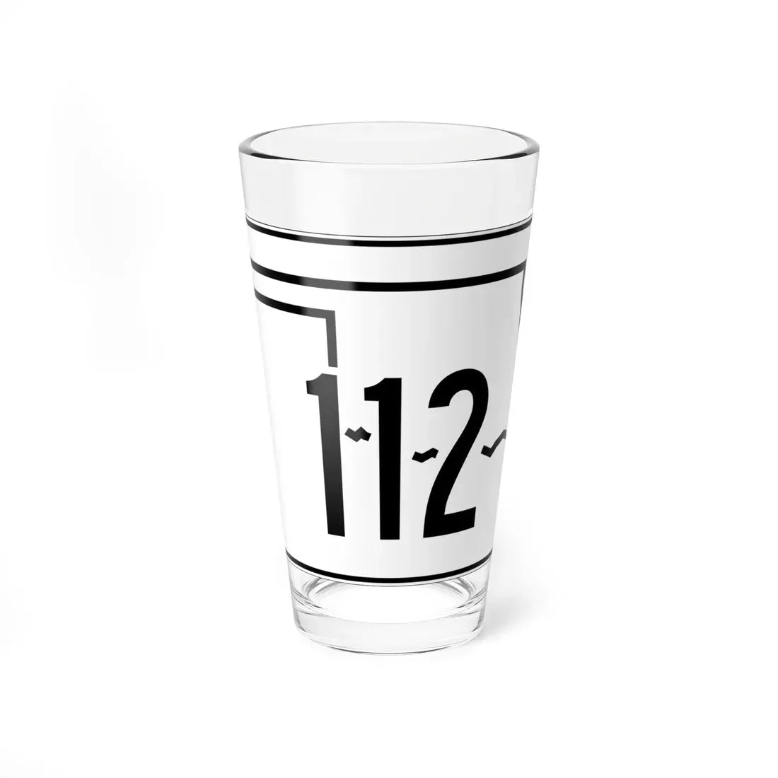 Oklahoma State Highway 112 (Oklahoma) (Road Sign) Pint Glass 16oz 16oz - Go Mug Yourself