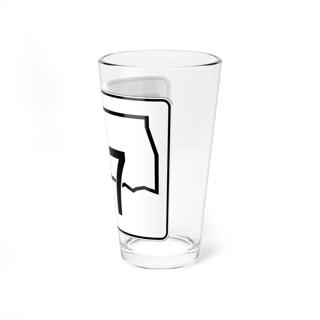 Oklahoma State Highway 117 (Oklahoma) (Road Sign) Pint Glass 16oz - Go Mug Yourself