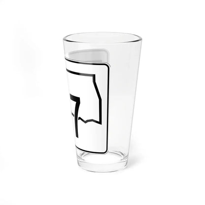 Oklahoma State Highway 117 (Oklahoma) (Road Sign) Pint Glass 16oz - Go Mug Yourself