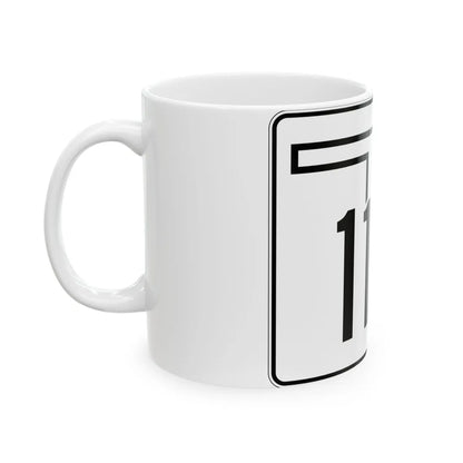 Oklahoma State Highway 117A (Oklahoma) (Road Sign) White Coffee Mug - Go Mug Yourself