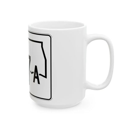 Oklahoma State Highway 117A (Oklahoma) (Road Sign) White Coffee Mug - Go Mug Yourself