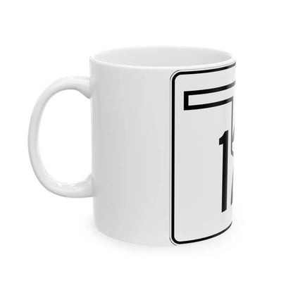 Oklahoma State Highway 123 (Oklahoma) (Road Sign) White Coffee Mug - Go Mug Yourself