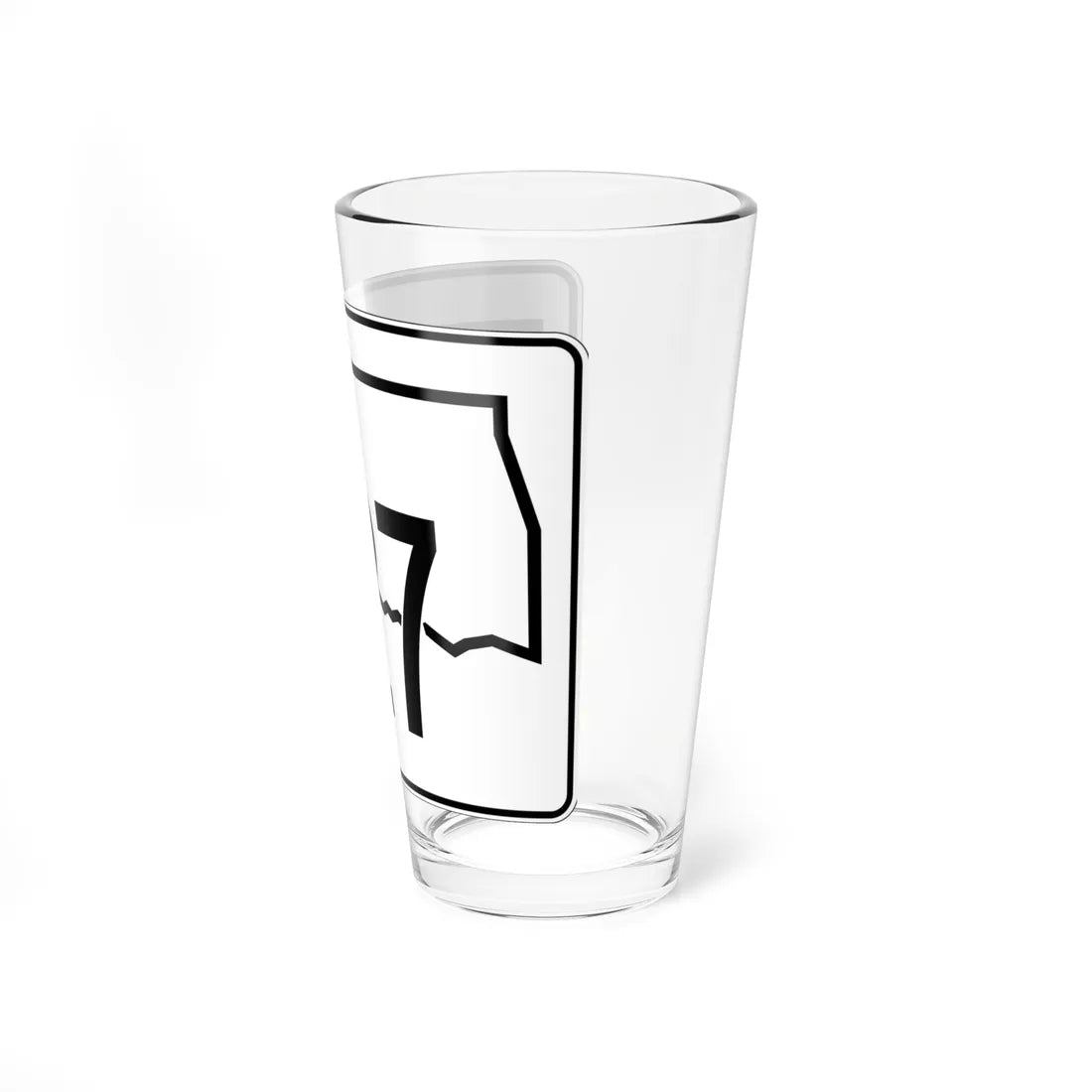 Oklahoma State Highway 127 (Oklahoma) (Road Sign) Pint Glss 16oz - Go Mug Yourself