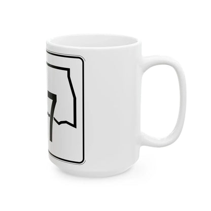 Oklahoma State Highway 127 (Oklahoma) (Road Sign) White Coffee Mug - Go Mug Yourself