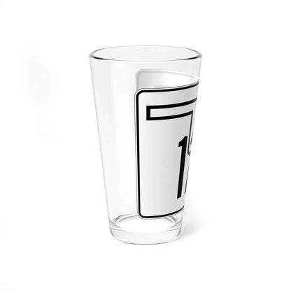 Oklahoma State Highway 128 (Oklahoma) (Road Sign) Pint Glass 16oz - Go Mug Yourself