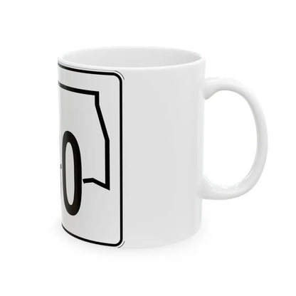 Oklahoma State Highway 130 (Oklahoma) (Road Sign) White Coffee Mug - Go Mug Yourself