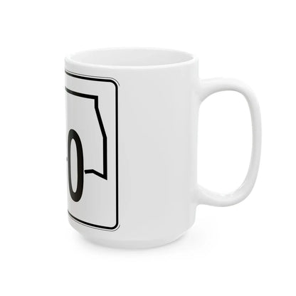 Oklahoma State Highway 130 (Oklahoma) (Road Sign) White Coffee Mug - Go Mug Yourself