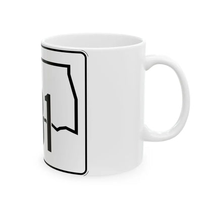 Oklahoma State Highway 131 (Oklahoma) (Road Sign) White Coffee Mug - Go Mug Yourself